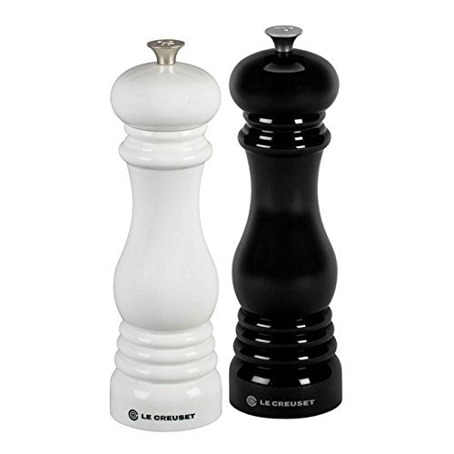 Salt and Pepper Mill Set (Large / Black/White)