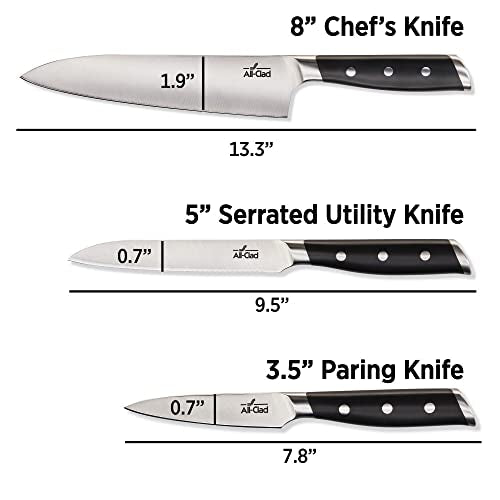 Forged German Stainless Steel Kitchen Knife Essential Set
