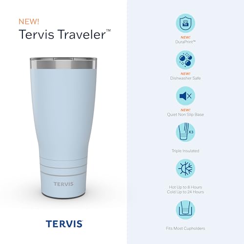 Traveler Inkreel Butterfly Wing Triple Walled Insulated Tumbler Travel Cup Keeps Drinks Cold & Hot (Inkreel - Butterfly Wing / 30oz Traveler with Slider Lid)