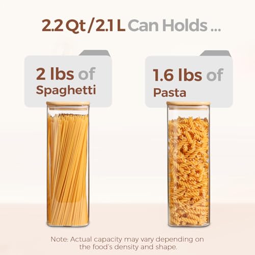 Pasta Containers Storage 2.2 Qt (2.2 qt x 3)