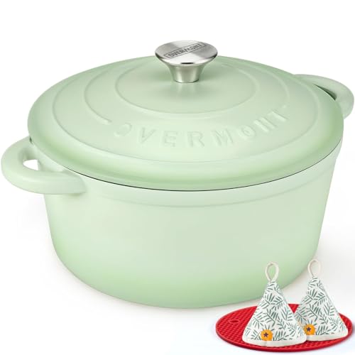 Enameled Cast Iron Dutch Oven (7 Quart / Verdant)