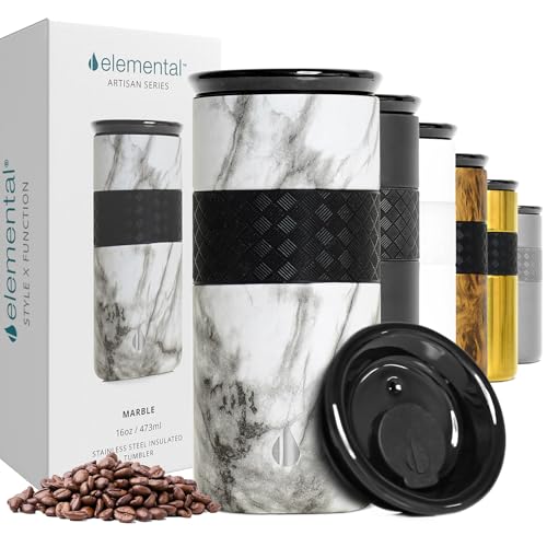 Artisan 16oz Triple (16 Ounces / White Marble)