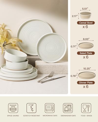 Stoneware Dinnerware Sets (18 Count)