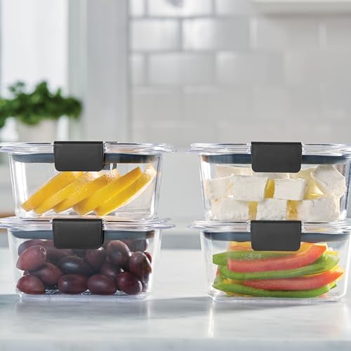 Brilliance BPA Free Airtight Food Storage Containers with Lids (4.7 cup (8-Piece))