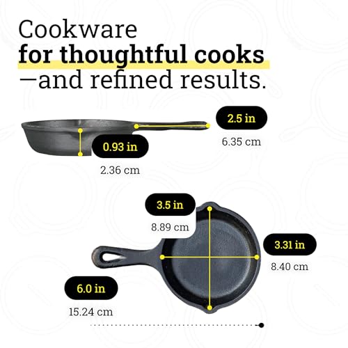 Pre Seasoned Cast Iron Skillet (Skillet / 3.5-inch)