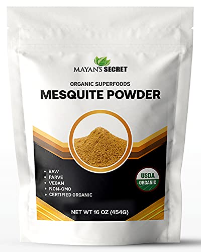 Mesquite Powder USDA Certified Non GMO, Vegan Protein Superfood Natural Fiber - Perfect for Smoothies and Baking 16 Ounces - Nestoria