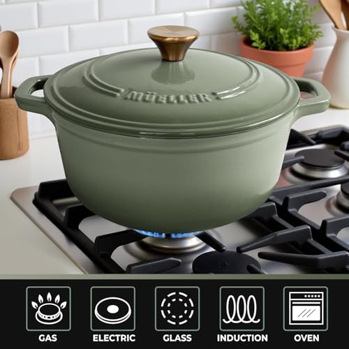 7.5 Quart Enameled Cast Iron Dutch Oven For Sourdough Bread Baking