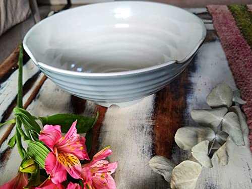 4 XL Gray White bowl set (9 inch x4 / Gray White)