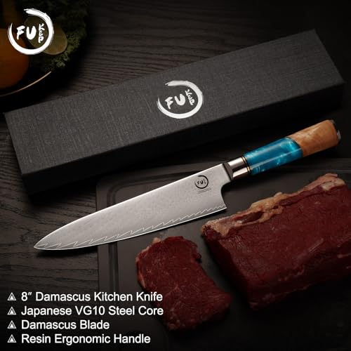 Damascus Chef Knife 8 Inch