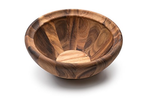 Ironwood Acacia Wood Salad Bowl (12" Large Salinas Salad Bowl)
