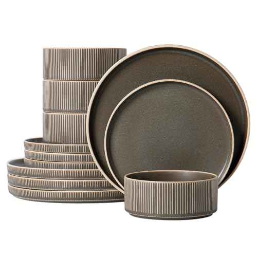 Stoneware Dinnerware Sets for 4 (12 Count)