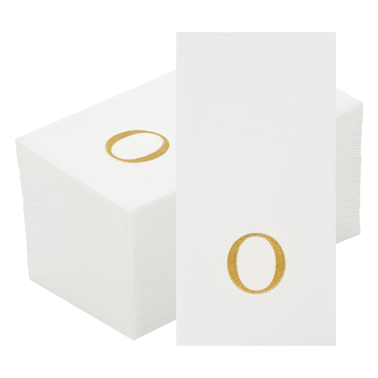 Paper Rectangle Gold Letter O Linen (2000 Count)
