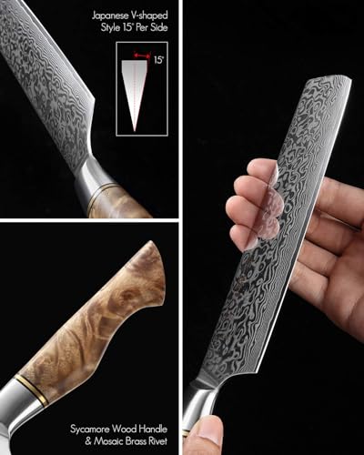 7 inch Nakiri Knife Japanese High Carbon Steel
