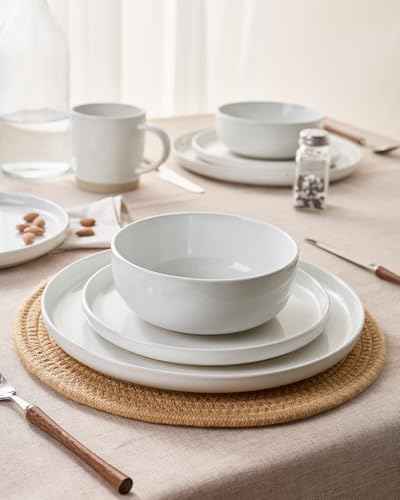 Milkyway 24 Piece Dinnerware Set with Mugs (White / Service for 6 (Include Mugs))