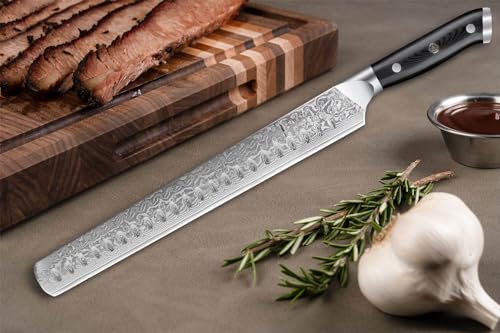 SENKEN 12" Damascus Steel Brisket Knife