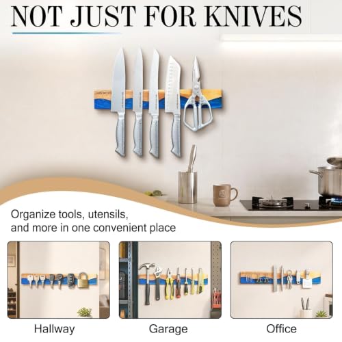 16" Magnetic Knife Holder for Wall (Blue)