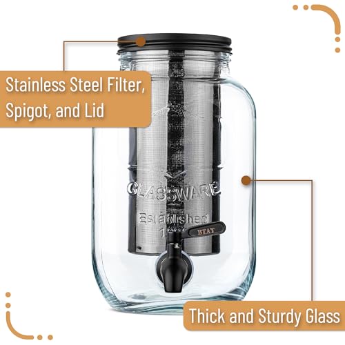BTaT 1 Gallon Cold Brew Coffee Maker (Black)