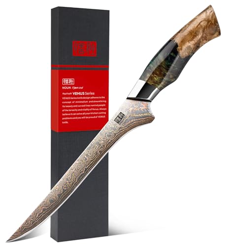 Damascus Fillet Knife 7 Inch