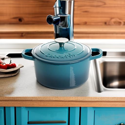 Artisan 3 Quart Round Enameled Cast Iron Dutch Oven