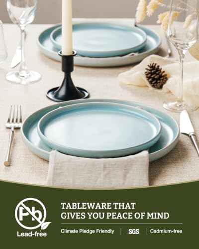 Milkyway 12 Piece Stoneware Dinnerware Set (Light Blue / Service for 4 (Standard Dinner Set))