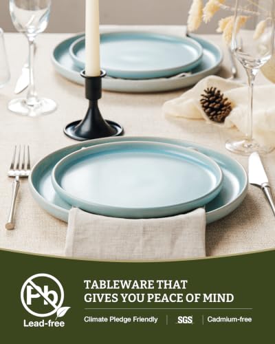 Milkyway 12 Piece Stoneware Dinnerware Set (Light Blue / Service for 4 (Standard Dinner Set))