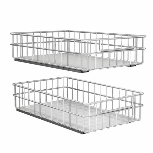 Pull out Cabinet Organizer ((11.8"W x 21"D x 4.7"H))