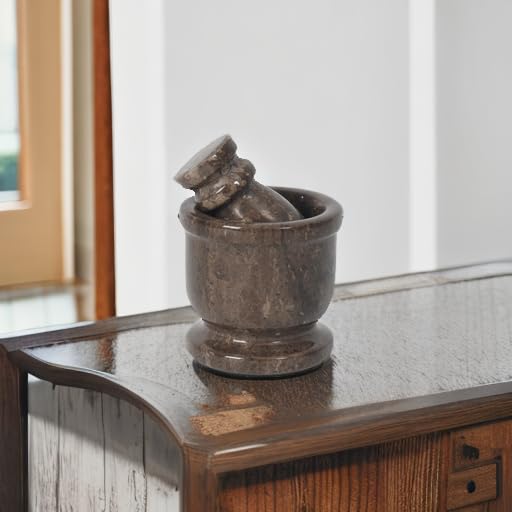 Marble Mortar and Pestle Set Small Spice Grinder & Herb Grinder