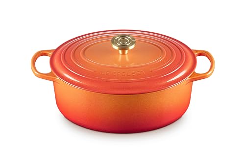 Enameled Cast Iron Oval Dutch Oven