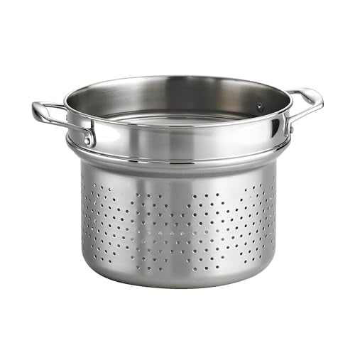 Signature Stainless Steel Pasta Strainer Insert for Pot