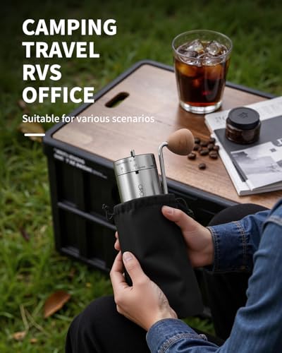 Manual Coffee Grinder with 40 External Adjustable Settings