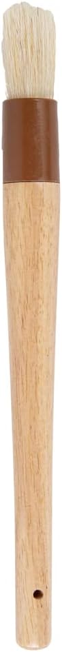 Restaurantware-Pastry Tek 1 Boar Bristles Pastry Brush, 11.8 Inches Buttering Tool – Hardwood Handle, Built-In Hanging Hole, Wood Basting Applicator, Sturdy Ferrule, For Glazing And Basting