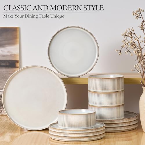 12 Piece Plates and Bowls Sets