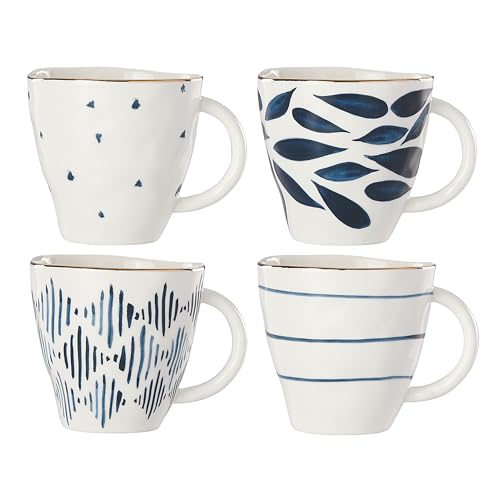 Blue Bay 4 Piece Dessert Mug Set (Dessert Mugs, Set of 4)