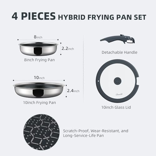 Hybrid Non Stick Frying Pans Set 4