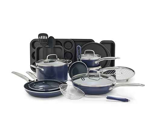 20 Piece Ceramic Nonstick Pots & Pans Cookware Set