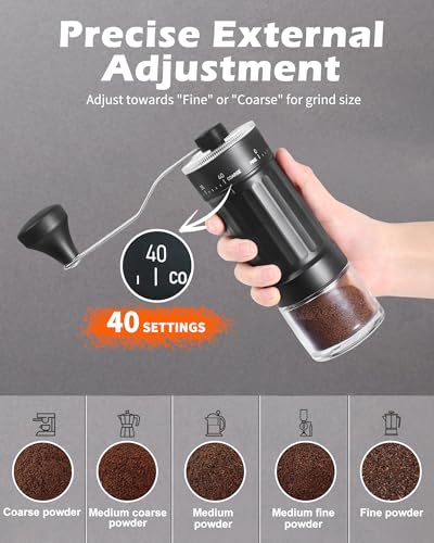 Manual Coffee Grinder With Ceramics Burr For Espresso