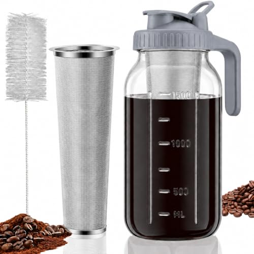 Cold Brew Coffee Maker (64 Ounces / Gray)
