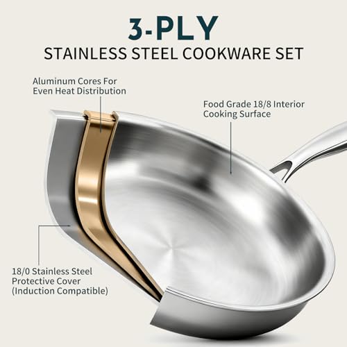 3 Ply Stainless Steel Cookware Set