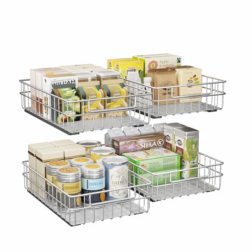 Pull out Cabinet Organizer ((11.8"W x 16.5"D x 4.7"H))