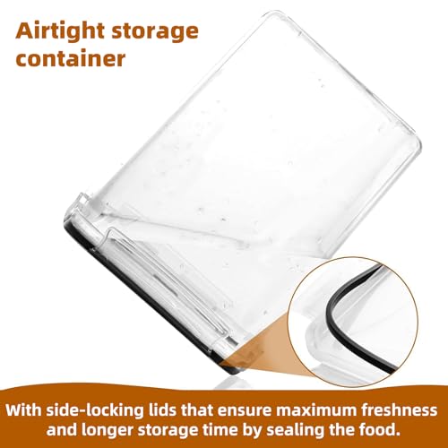 4pc 5.2L Large Airtight Plastic Canisters with Lids (4 pcs(5.2L))