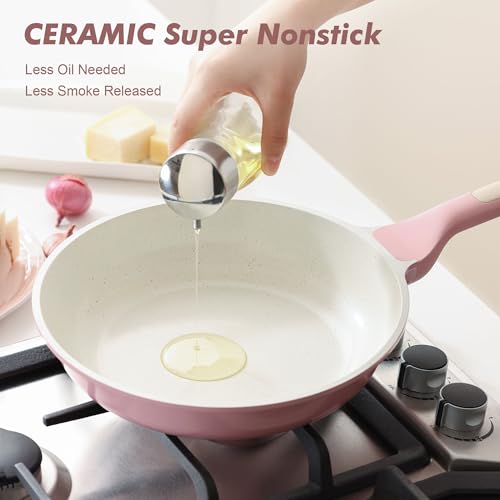 Nonstick Ceramic Cookware Set Large 13