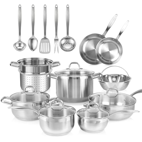 Stainless Steel Pots and Pans Set