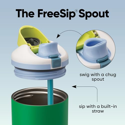 FreeSip Tumbler Stainless Steel Water Bottle 40 oz Putting Green (Putting Green / 40 Ounces)