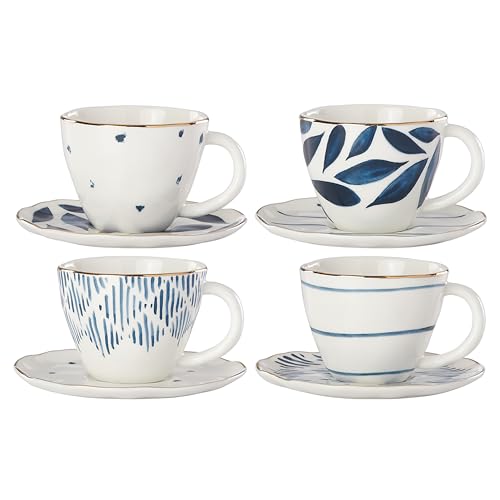 Porcelain Blue Bay 4 (Espresso Cups)