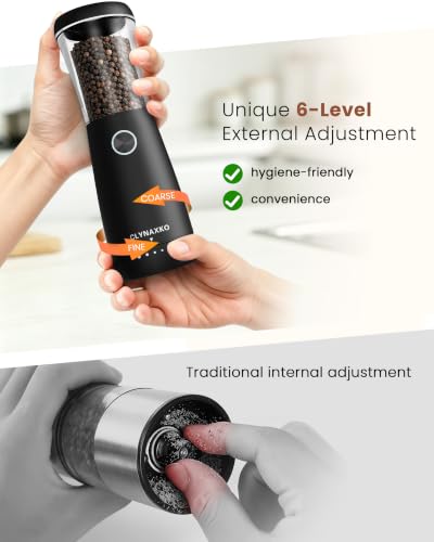 Electric Salt and Pepper Grinder Set