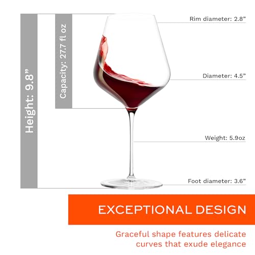 Burgundy Glasses Starlight Set of 6 (6 Count)