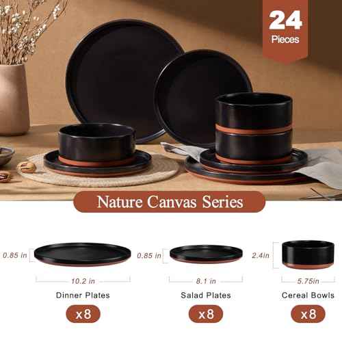 24 Piece Dinnerware Set for 8