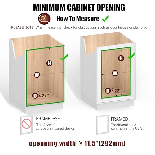 2 Tier Cabinet Pull Out Shelves (11 x 22 Inch)