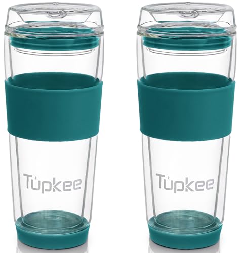 Double Wall All Glass Tumbler (Cyan)