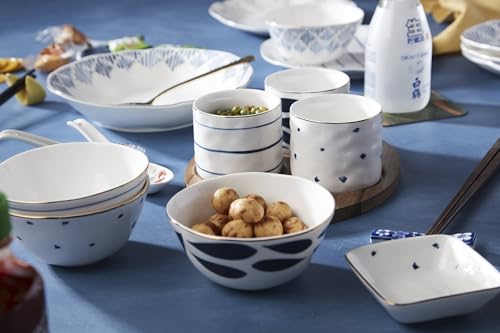 Blue Bay 4 Piece Stacking Dip Bowl Set (Snack Bowls, Square)